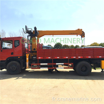 Grue montée sur camion à flèche télescopique 2 tonnes pour camions